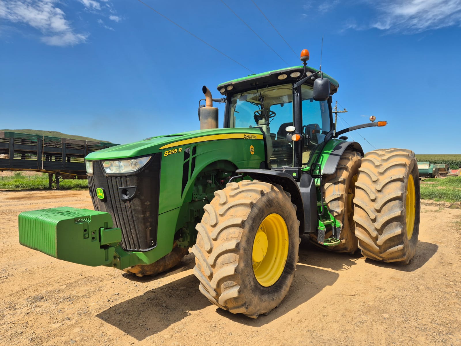 2015 John Deere 8295R. IVT Transmission. Screen and Receiver