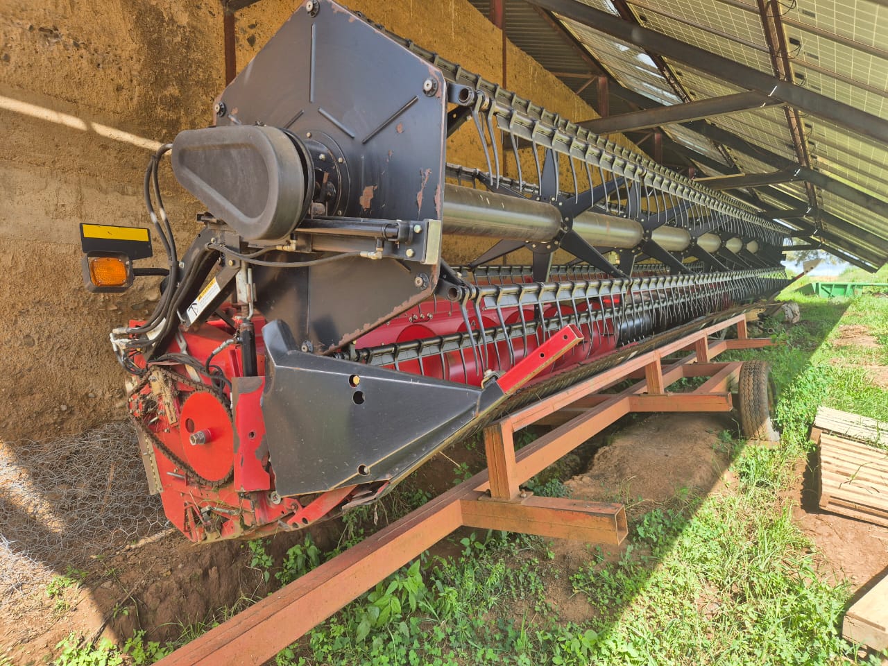 Case 1020 30ft Flex Header with Trailer